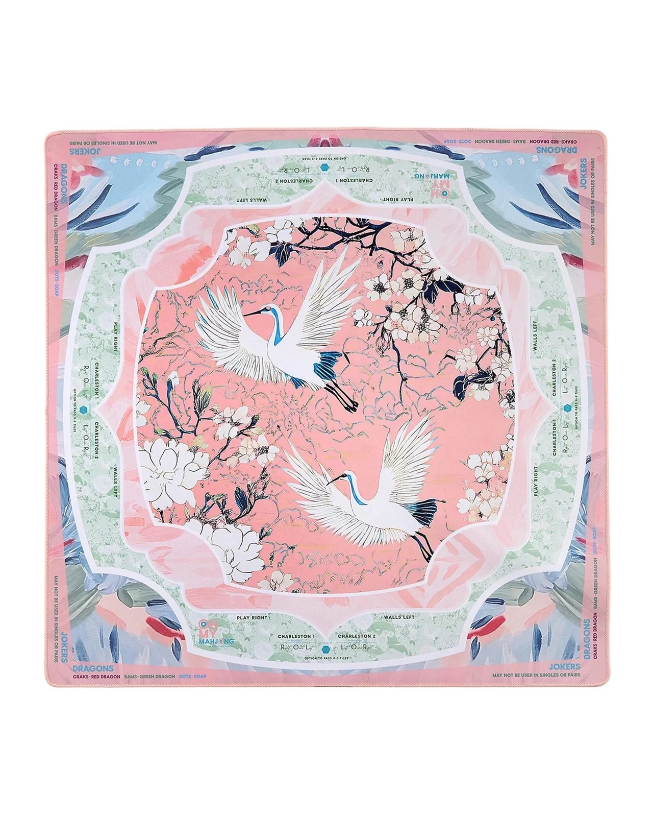 Oh My Mahjong Heron Neoprene Mahjong Mat