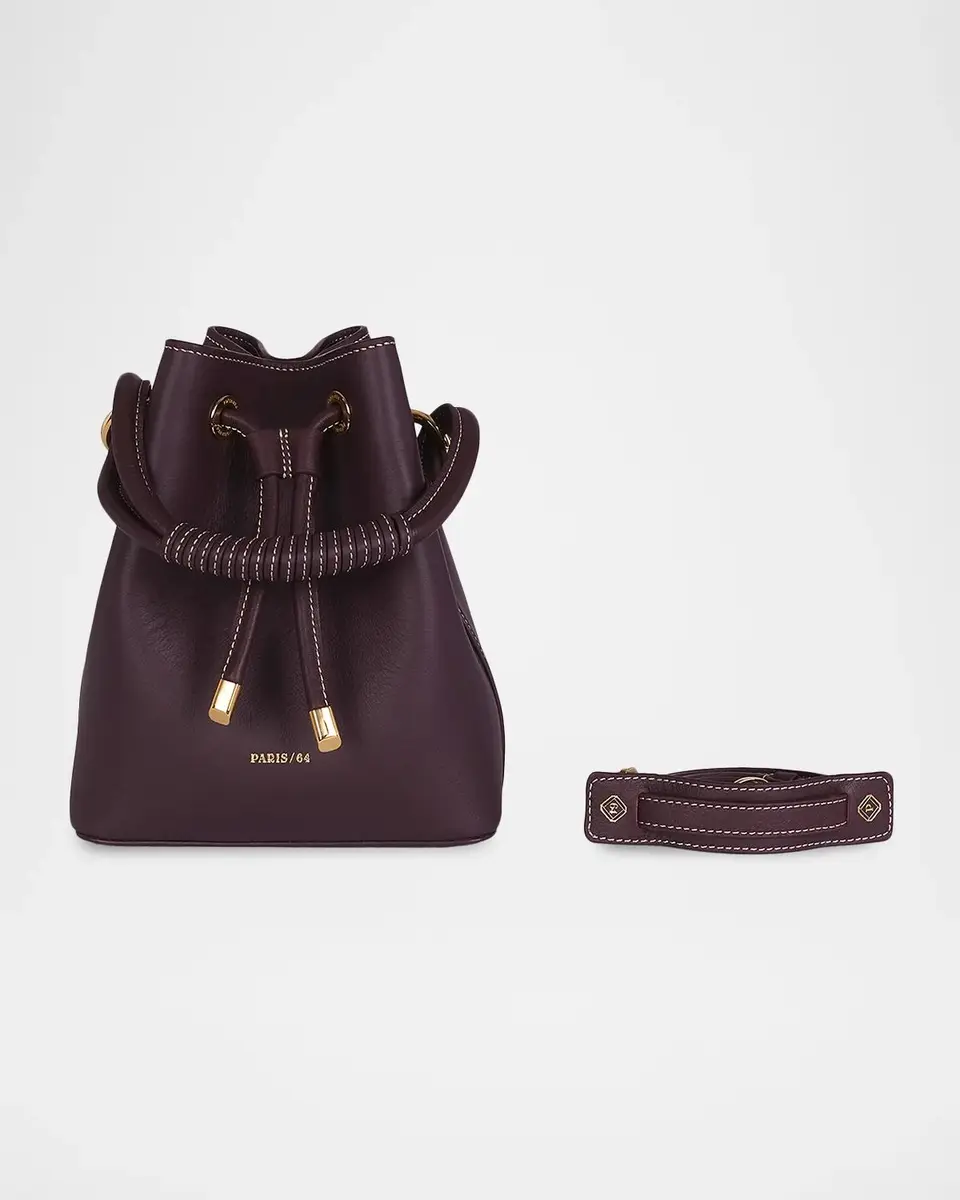 PARIS/64 Studio Leather Bucket Crossbody Bag | Thumbnail 4 PARIS/64 Studio Leather Bucket Crossbody Bag | Thumbnail 4