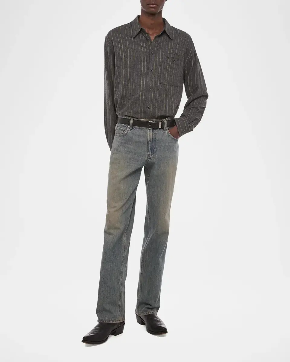 Helmut Lang Men's Vintage Wash Straight-Fit Jeans | Thumbnail 2 Helmut Lang Men's Vintage Wash Straight-Fit Jeans | Thumbnail 2