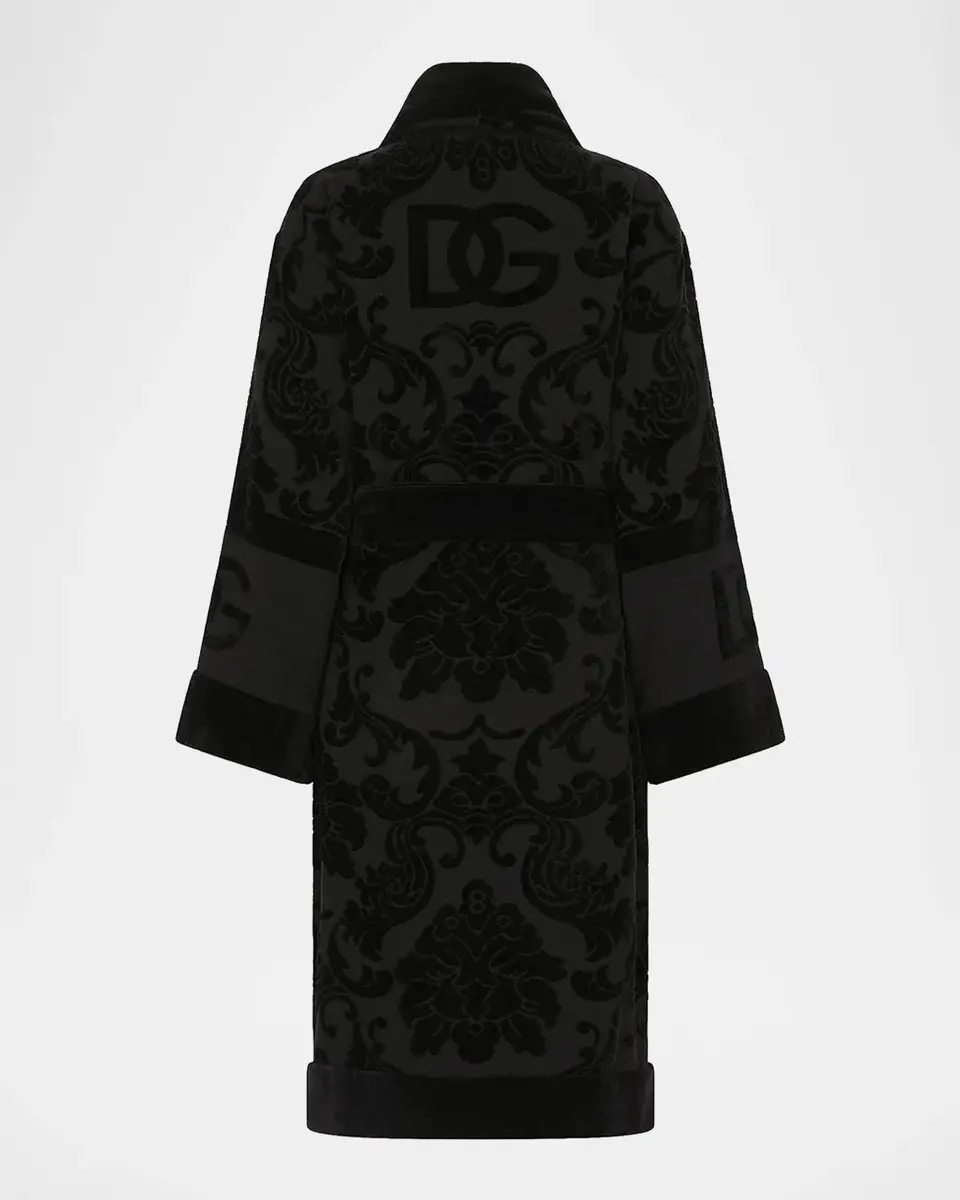 Dolce & Gabbana DG Logo Jacquard Bathrobe | Thumbnail 2 Dolce & Gabbana DG Logo Jacquard Bathrobe | Thumbnail 2