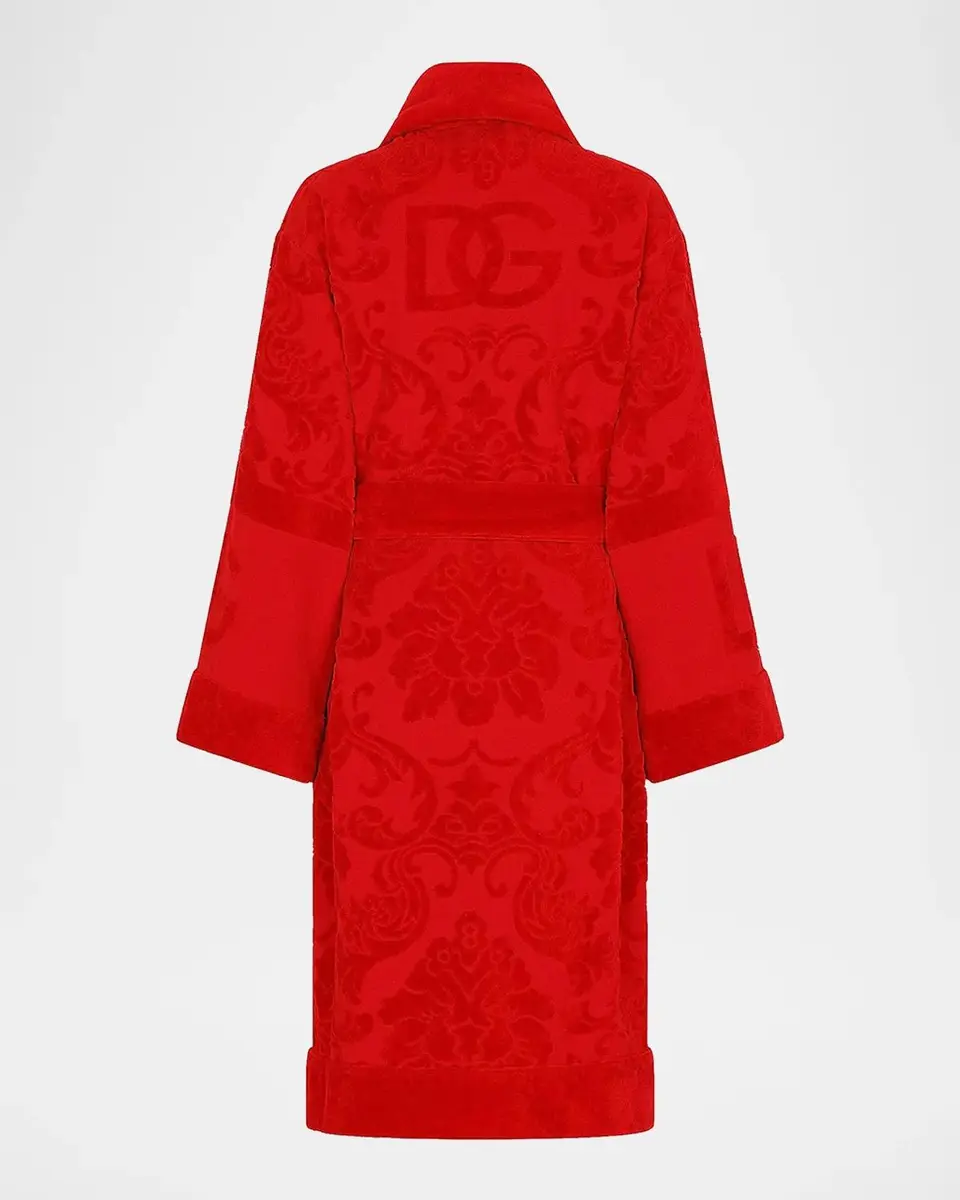 Dolce & Gabbana DG Logo Jacquard Bathrobe | Thumbnail 5 Dolce & Gabbana DG Logo Jacquard Bathrobe | Thumbnail 5