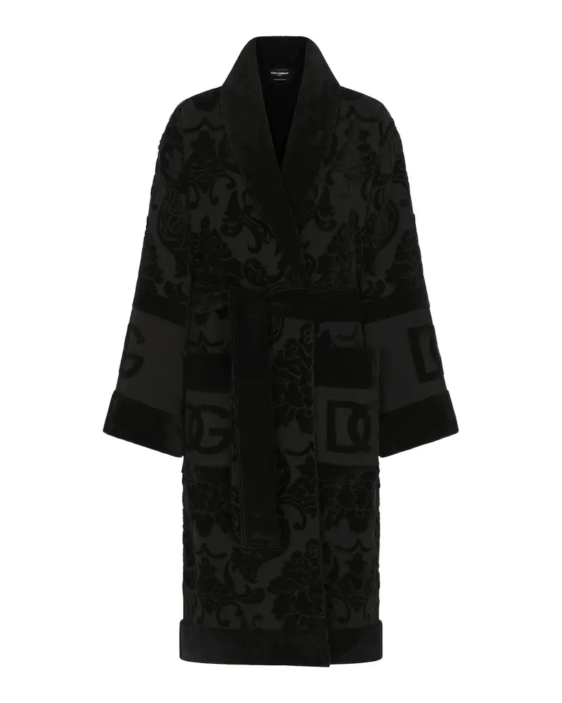 Dolce & Gabbana DG Logo Jacquard Bathrobe