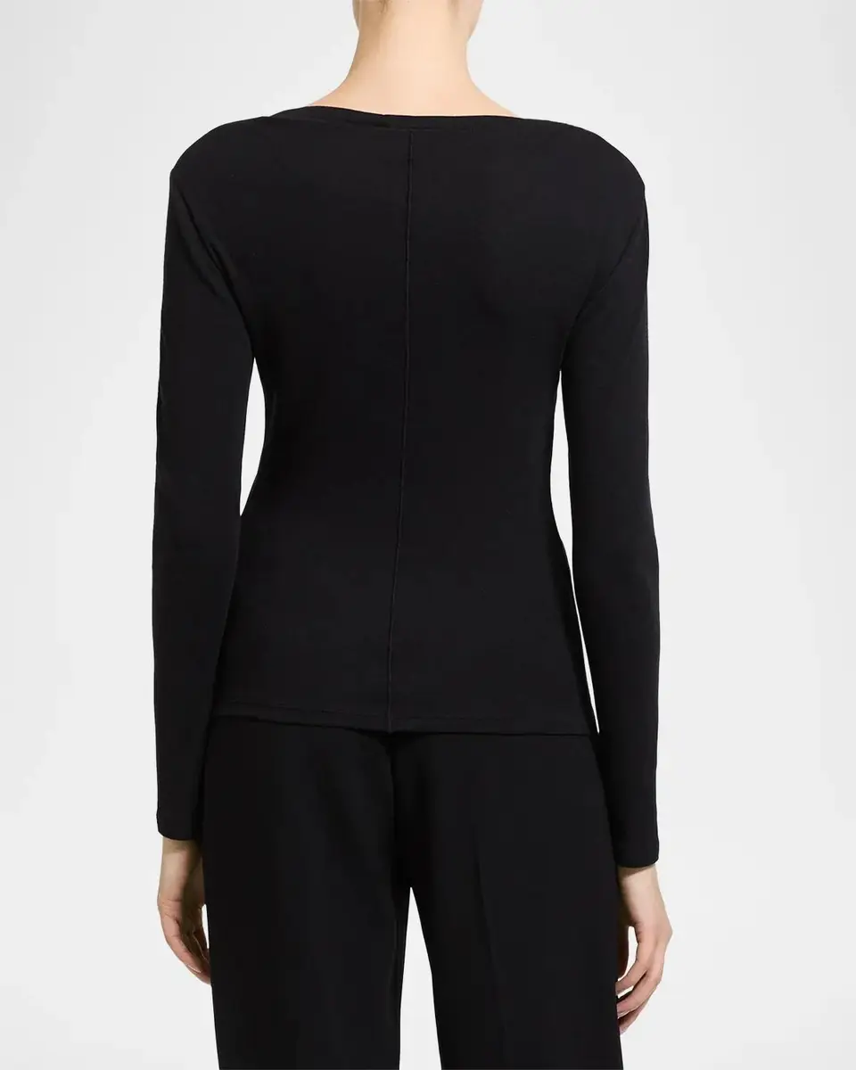 Theory Purl Henley Long-Sleeve T-Shirt | Thumbnail 3 Theory Purl Henley Long-Sleeve T-Shirt | Thumbnail 3