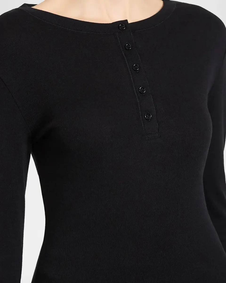Theory Purl Henley Long-Sleeve T-Shirt | Thumbnail 5 Theory Purl Henley Long-Sleeve T-Shirt | Thumbnail 5