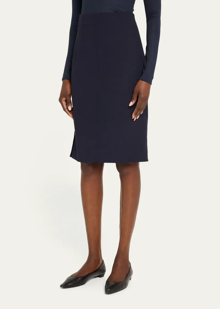 Akris Wool-Blend Knee-Length Pencil Skirt | Thumbnail 4 Akris Wool-Blend Knee-Length Pencil Skirt | Thumbnail 4