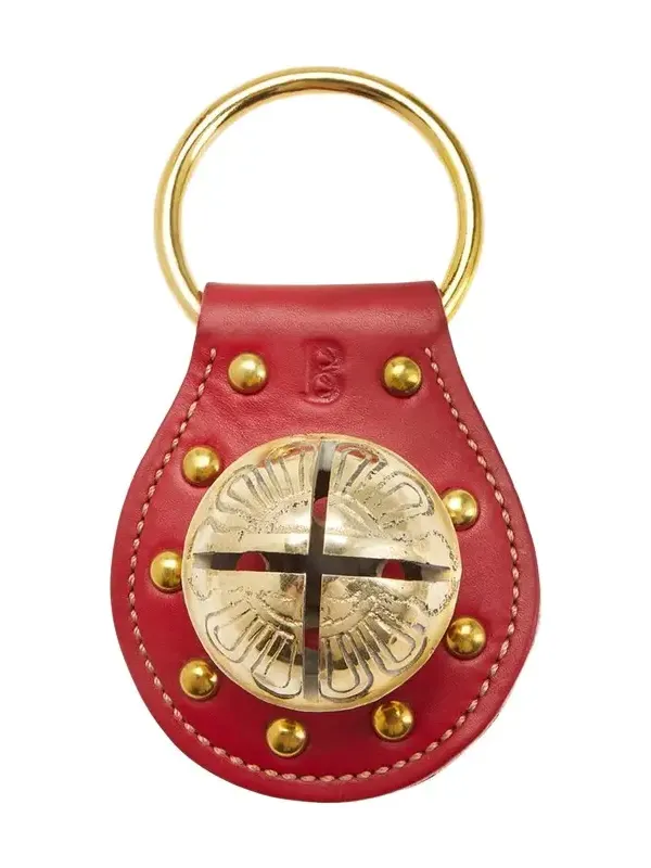 Belsnickel Enterprises Round Bell Leather Doorknob Hanger
