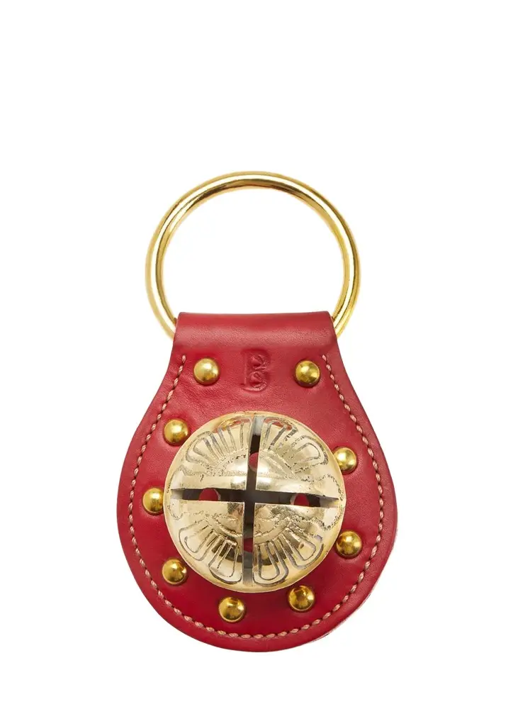 Belsnickel Enterprises Round Bell Leather Doorknob Hanger