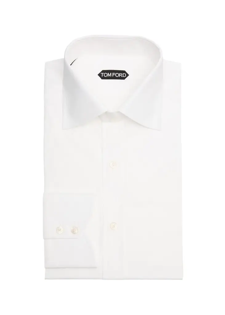 Tom Ford Men's Classic-Fit Cotton Dress Shirt