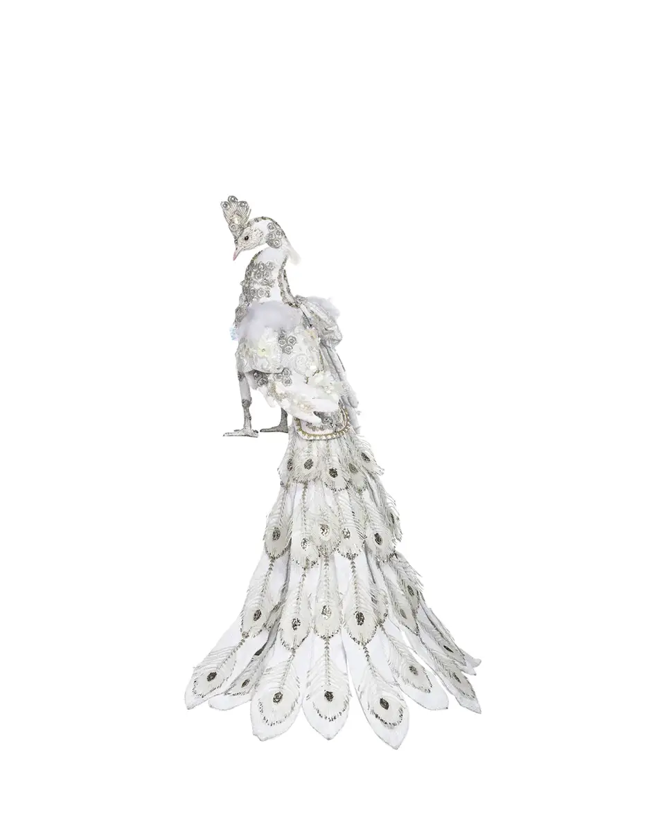 Mark Roberts Decorative White Peacock | Thumbnail 2