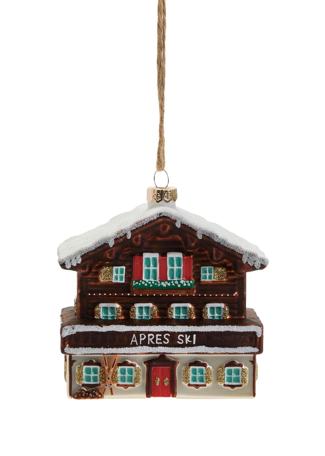 Cody Foster & Co Ski Chalet Christmas Ornament