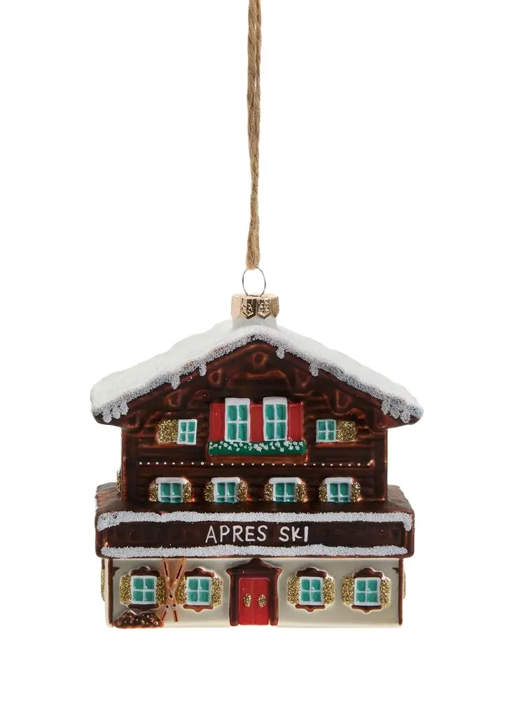 Cody Foster & Co Ski Chalet Christmas Ornament
