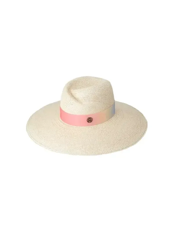 Virginie Sunset Ribbon Straw Fedora Virginie Sunset Ribbon Straw Fedora