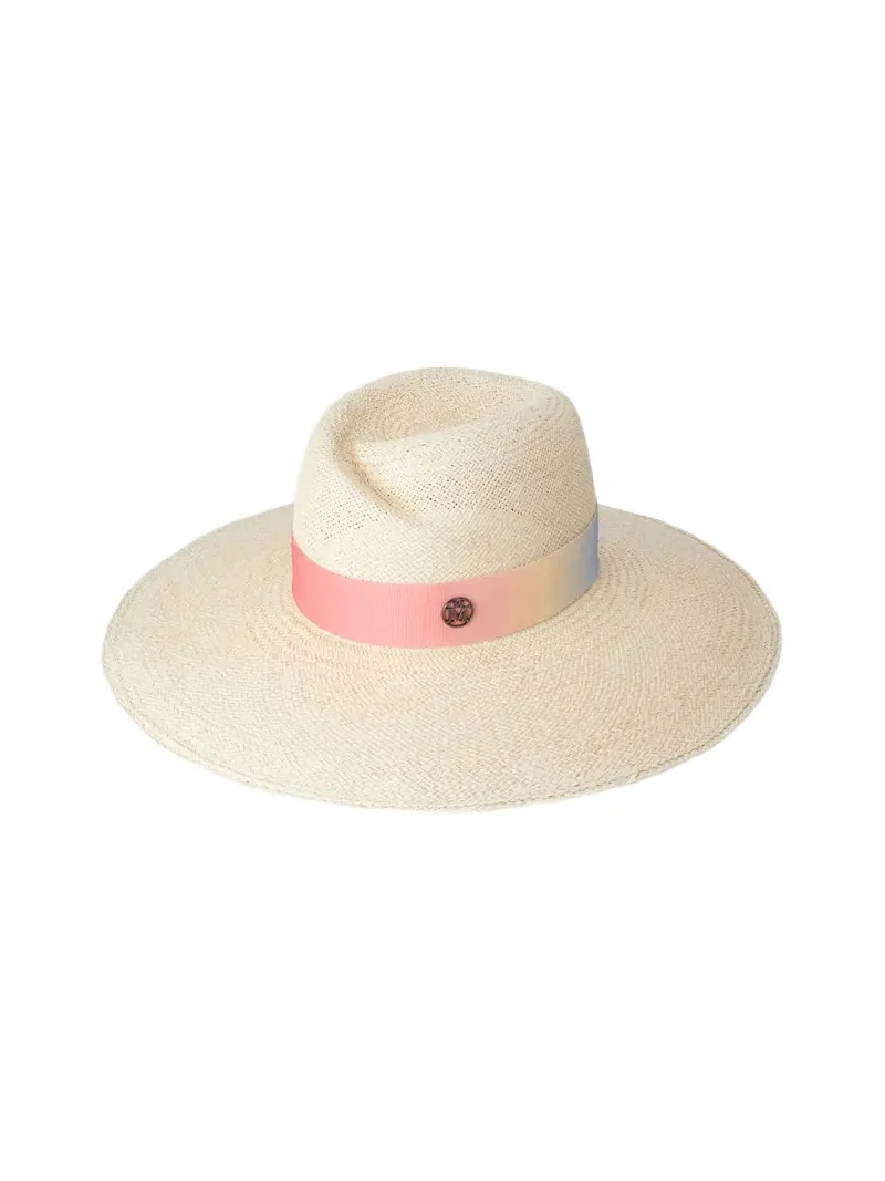 Virginie Sunset Ribbon Straw Fedora Virginie Sunset Ribbon Straw Fedora