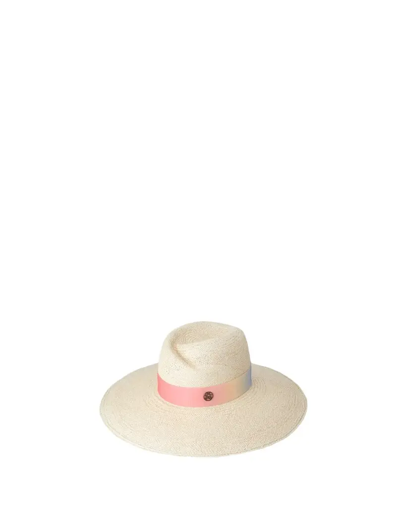 Virginie Sunset Ribbon Straw Fedora Virginie Sunset Ribbon Straw Fedora