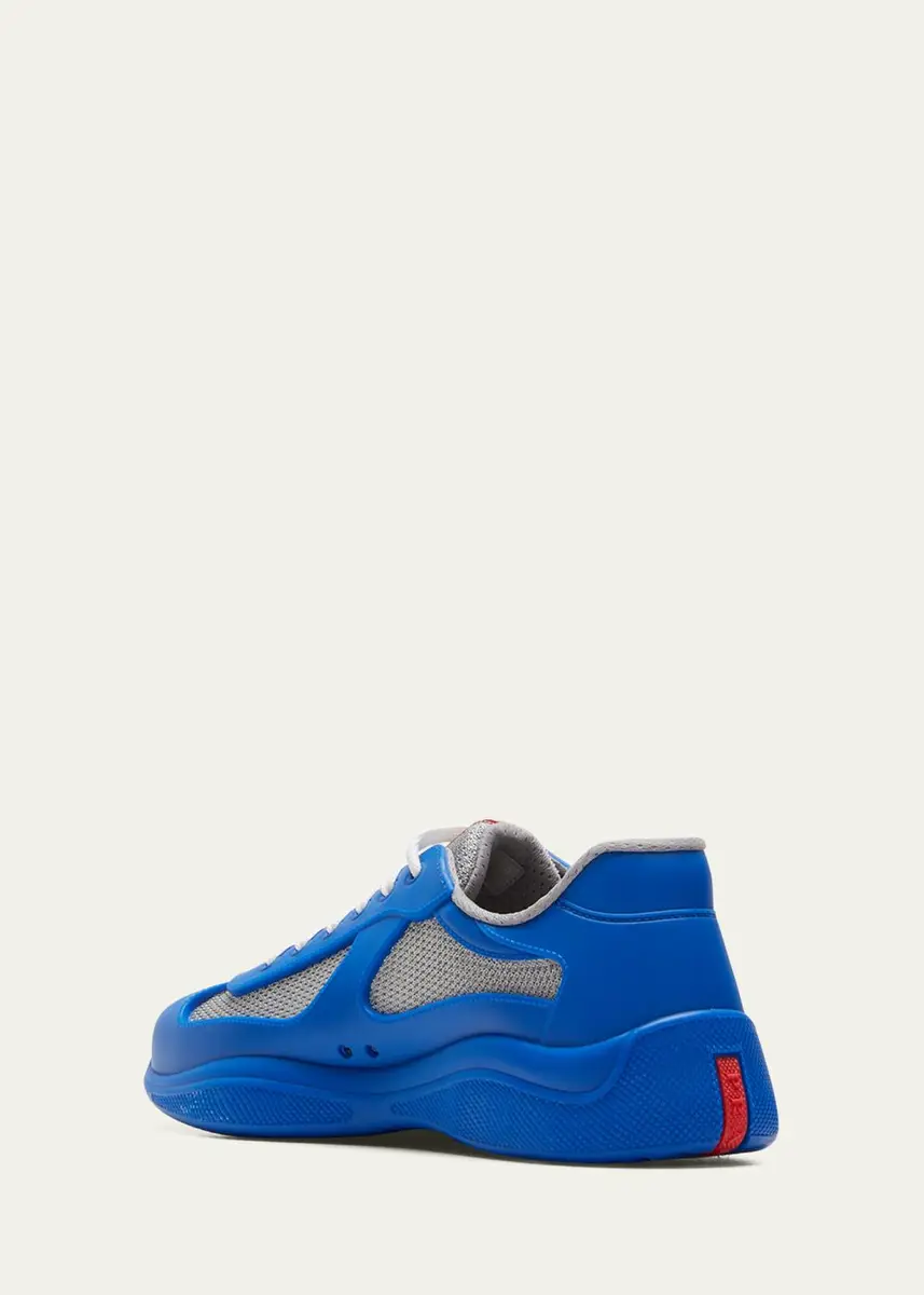 Prada Men's Americas Cup Rubber Trainer Sneakers | Thumbnail 12 Prada Men's Americas Cup Rubber Trainer Sneakers | Thumbnail 12