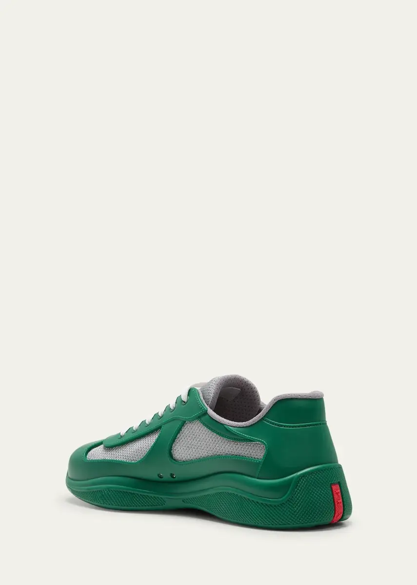 Prada Men's Americas Cup Rubber Trainer Sneakers | Thumbnail 4 Prada Men's Americas Cup Rubber Trainer Sneakers | Thumbnail 4