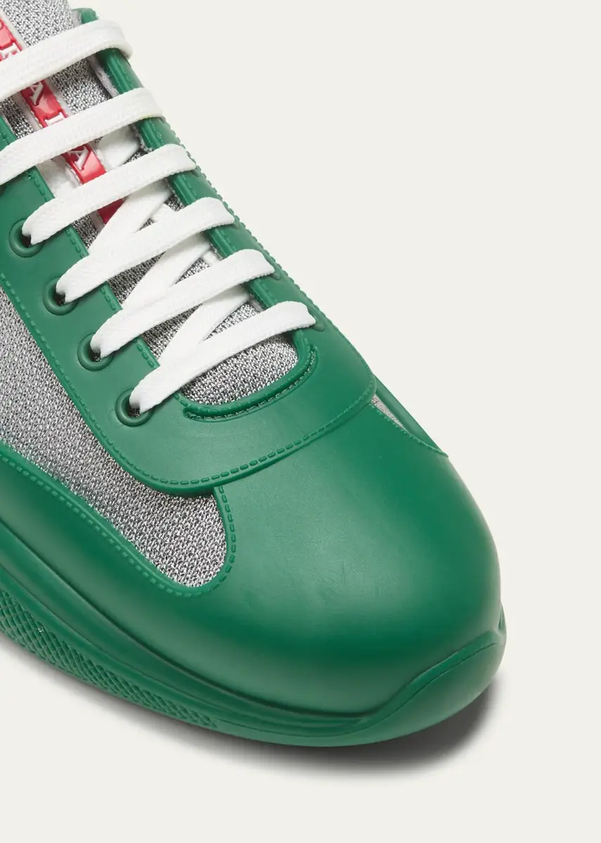 Prada Men's Americas Cup Rubber Trainer Sneakers | Thumbnail 5 Prada Men's Americas Cup Rubber Trainer Sneakers | Thumbnail 5