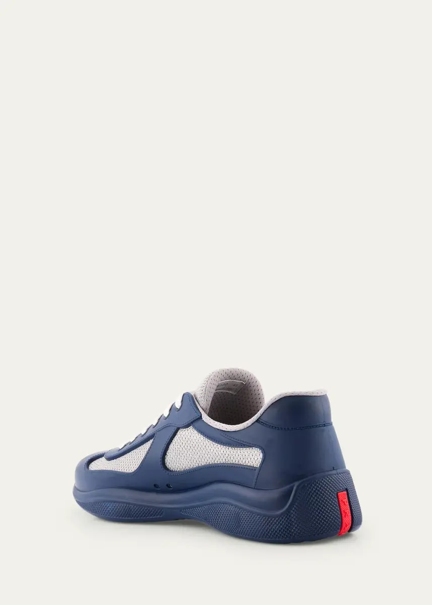 Prada Men's Americas Cup Rubber Trainer Sneakers | Thumbnail 8 Prada Men's Americas Cup Rubber Trainer Sneakers | Thumbnail 8