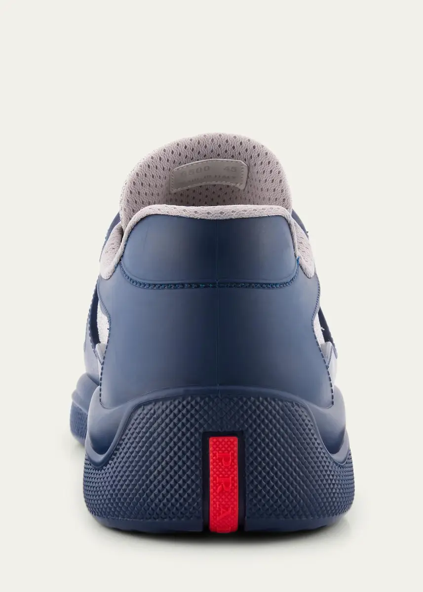 Prada Men's Americas Cup Rubber Trainer Sneakers | Thumbnail 9 Prada Men's Americas Cup Rubber Trainer Sneakers | Thumbnail 9