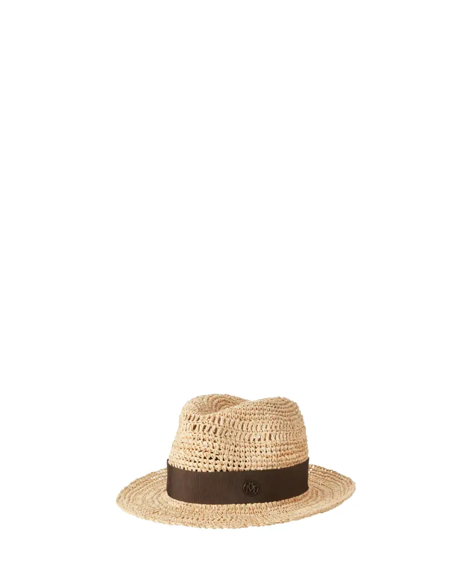 Maison Michel Elias Crochet Raffia Fedora Hat | Thumbnail 2 Maison Michel Elias Crochet Raffia Fedora Hat | Thumbnail 2