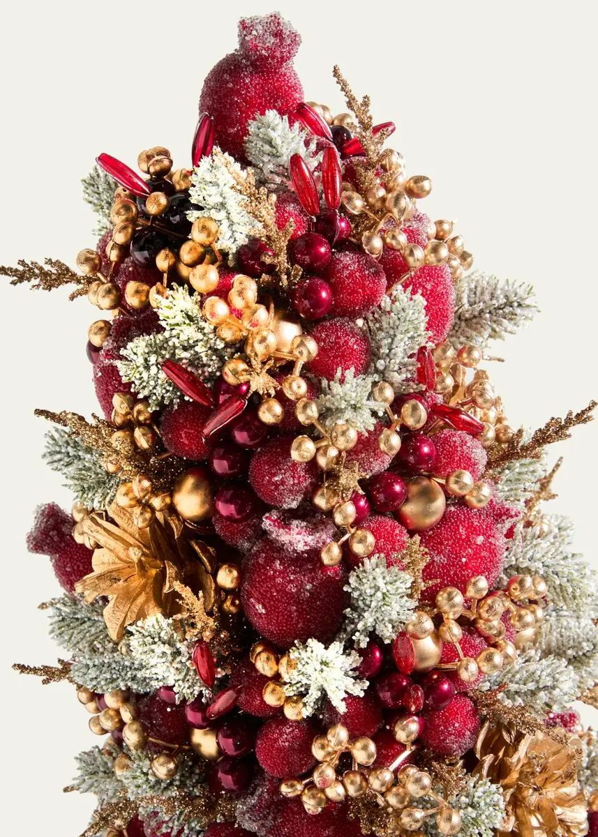 Salzburg Creations 24" Glittering Garnet Tree Christmas Decoration | Thumbnail 2
