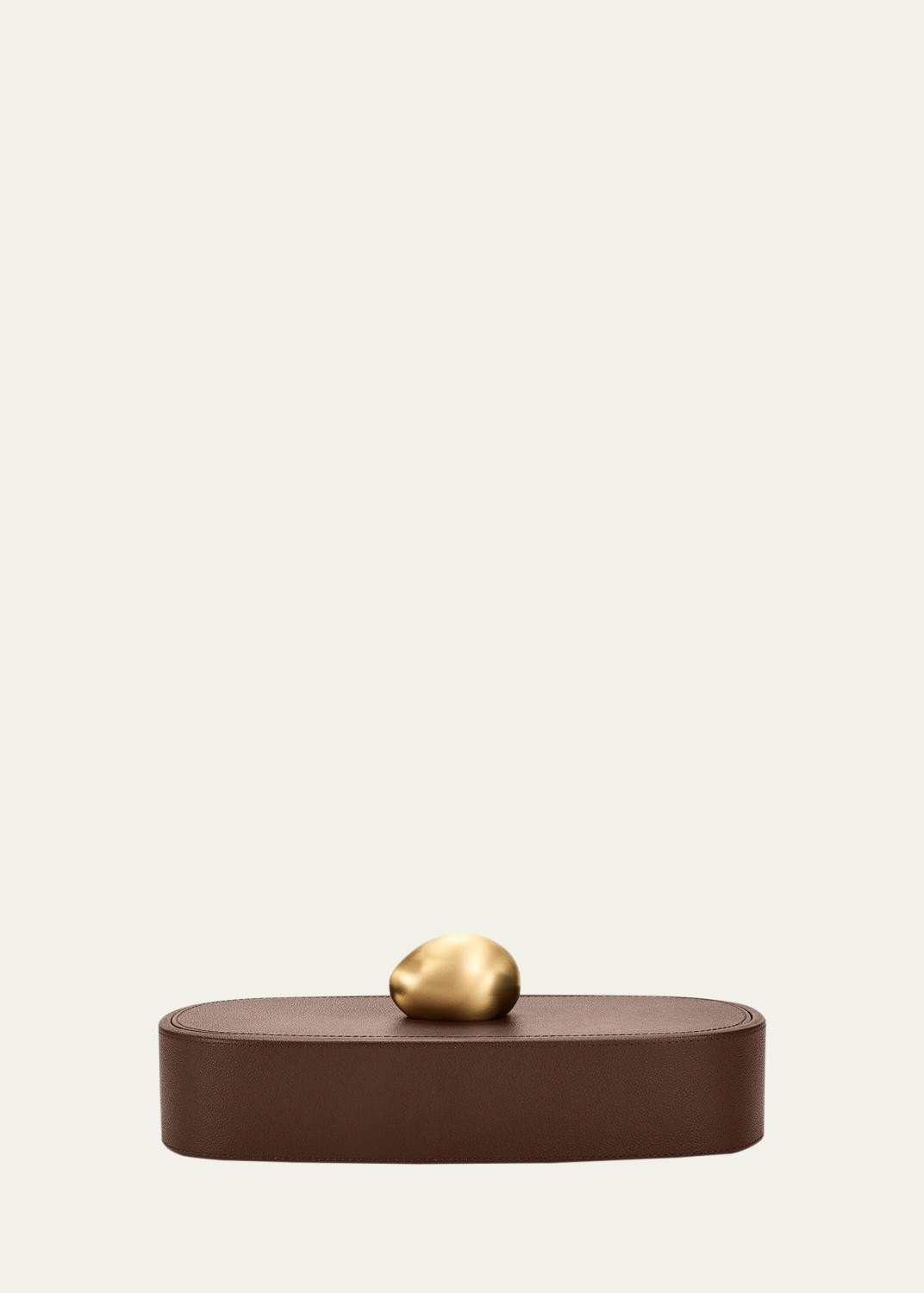 ASSOULINE Pebble Long Leather Trinket Box