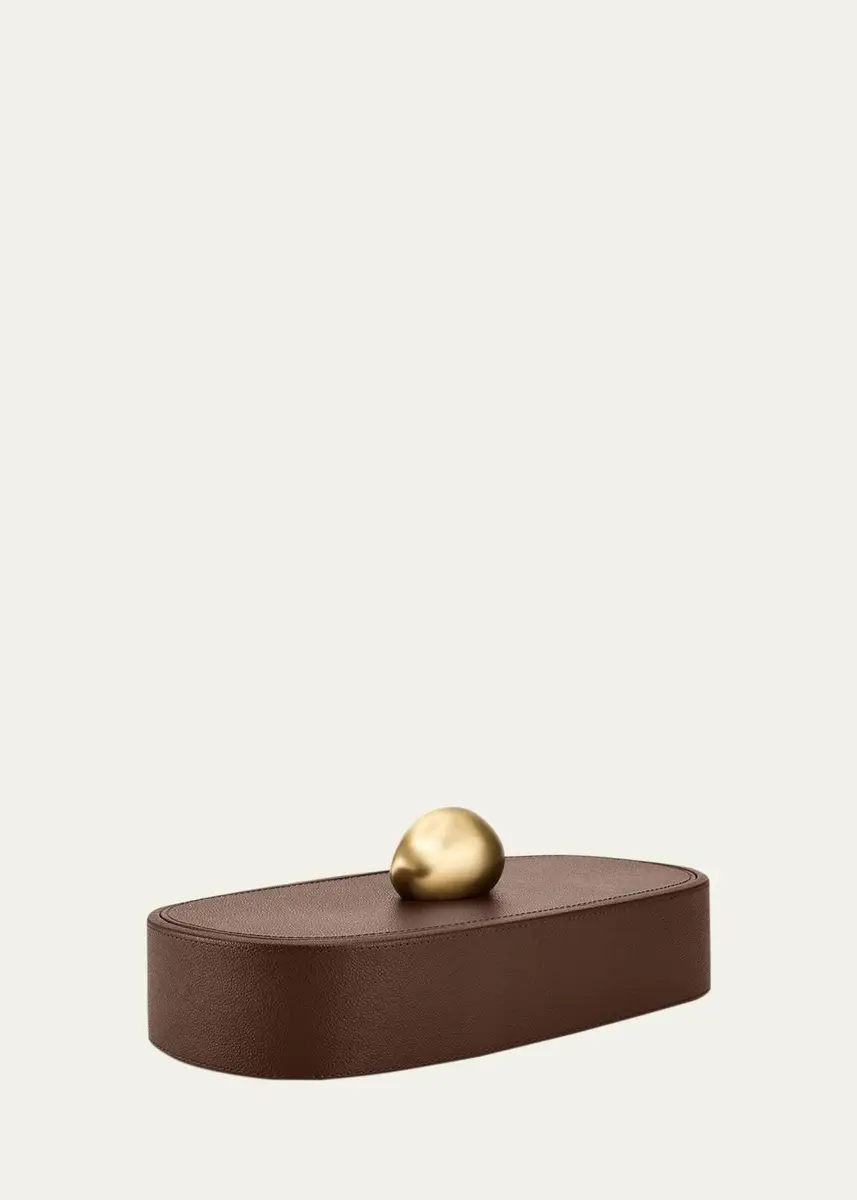 ASSOULINE Pebble Long Leather Trinket Box | Thumbnail 2