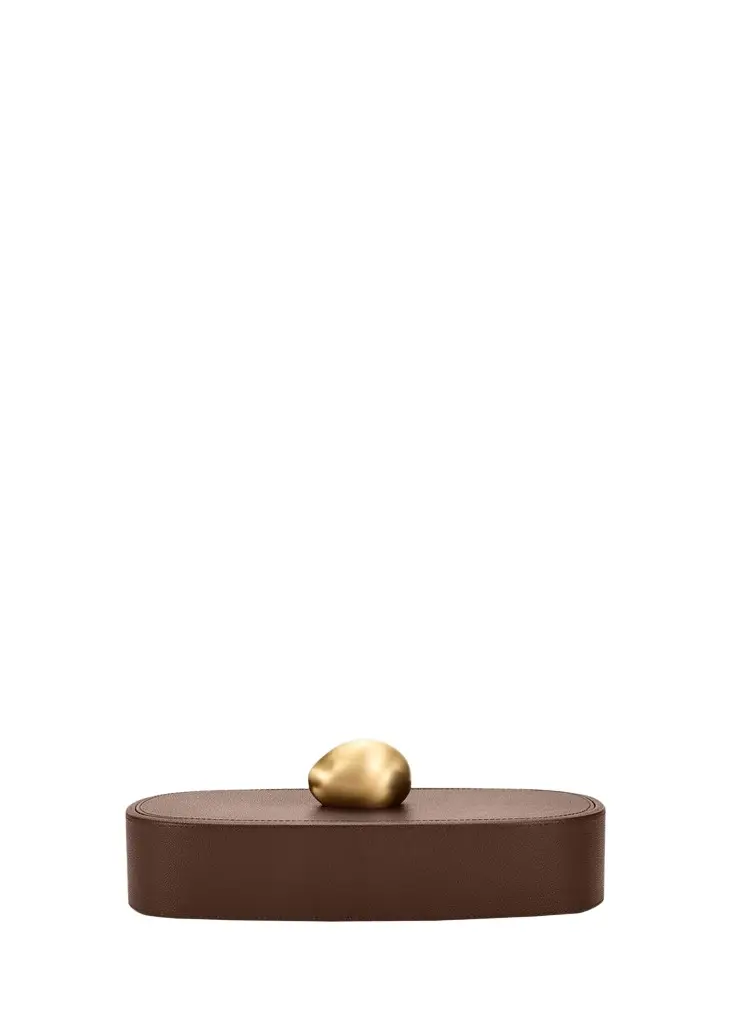 ASSOULINE Pebble Long Leather Trinket Box