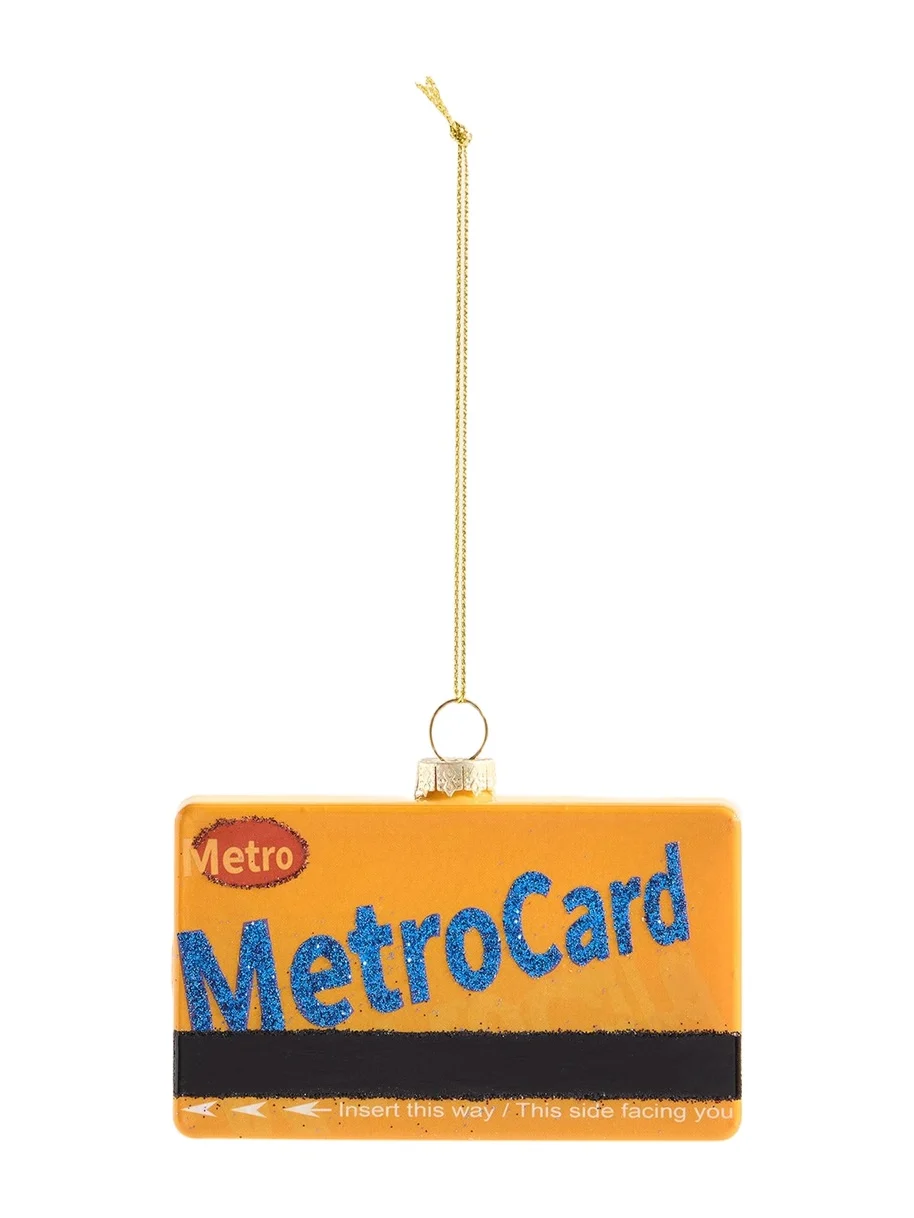Cody Foster & Co Metro Card Christmas Ornament
