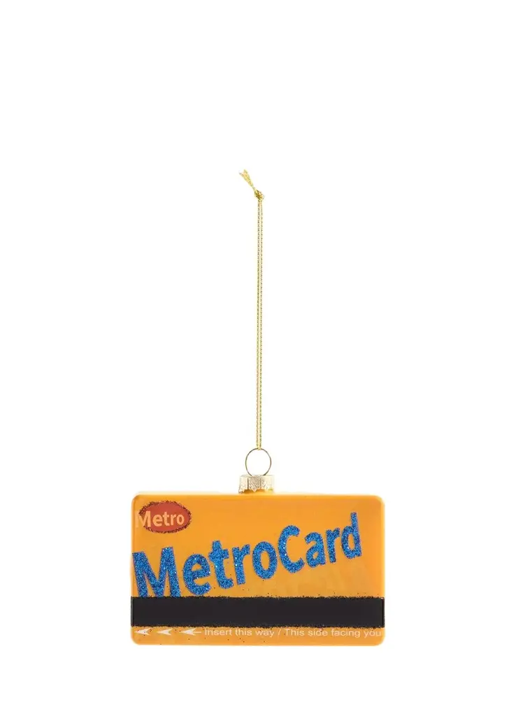 Metro Card Christmas Ornament Metro Card Christmas Ornament