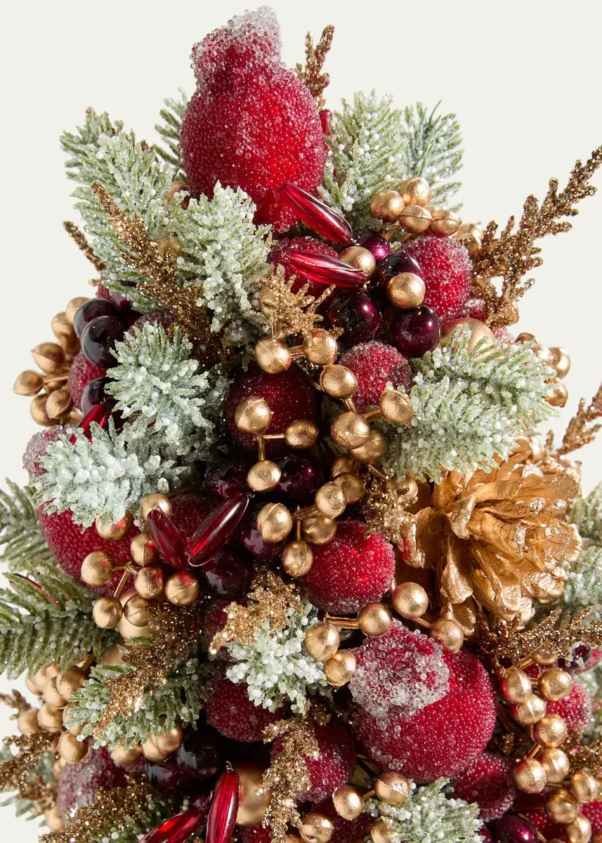 Salzburg Creations 18" Glittering Garnet Tree Christmas Decoration | Thumbnail 2