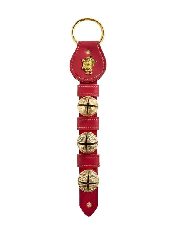 Belsnickel Enterprises 3 Solid Brass Bells Santa Charm