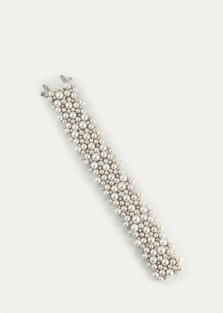 Paul Morelli LaGrange Large White Gold Pearl & Diamond Bracelet | Thumbnail 3 Paul Morelli LaGrange Large White Gold Pearl & Diamond Bracelet | Thumbnail 3