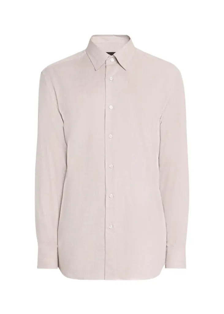 Brioni Men's Cotton Flannel Button-Down Shirt