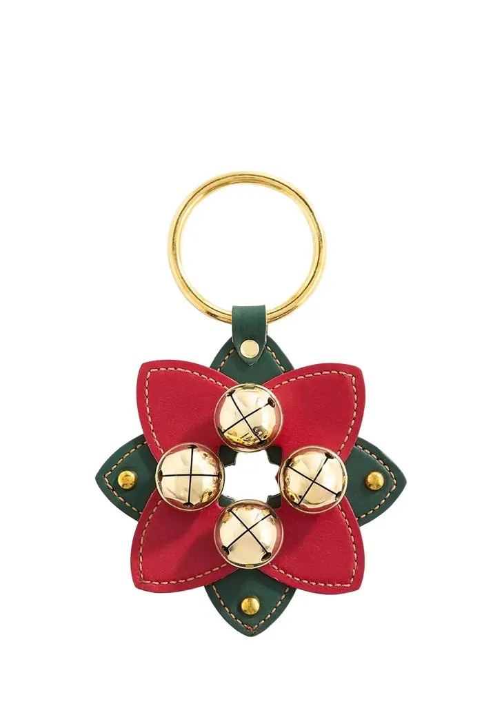 Belsnickel Enterprises Double Image Star Charm with Brass Bells