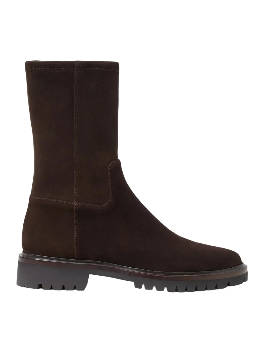 Loeffler Randall Danny Suede Lug-Sole Ankle Boots