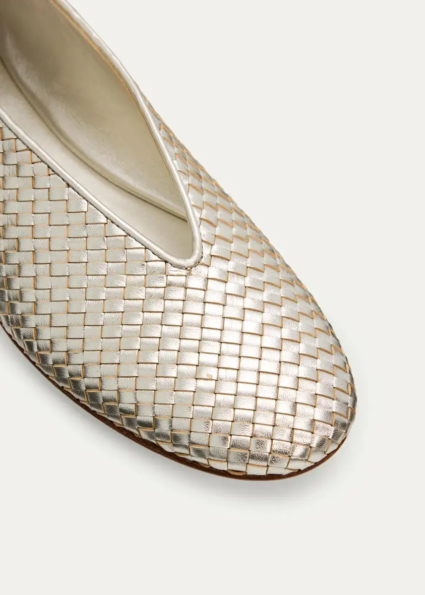 Bottega Veneta Laminated Intrecciato Leather Ballerina Flats | Thumbnail 5 Bottega Veneta Laminated Intrecciato Leather Ballerina Flats | Thumbnail 5