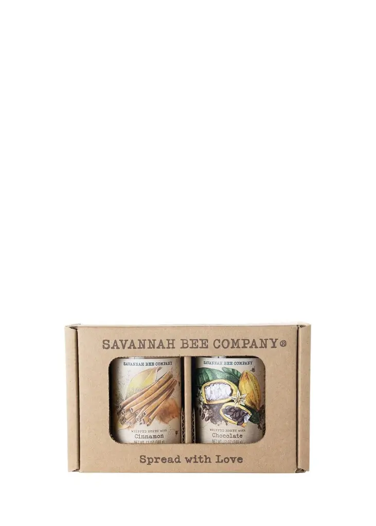 Savannah Bee Company Whipped Honey Duo Gift Set, 2 x 12 oz.