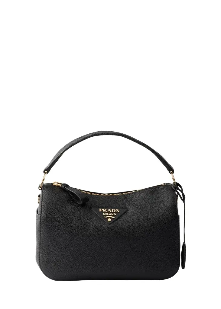 Prada Grain Leather Top-Handle Bag