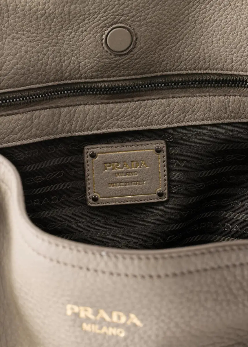 Prada Large Grain Leather Tote Bag | Thumbnail 4 Prada Large Grain Leather Tote Bag | Thumbnail 4