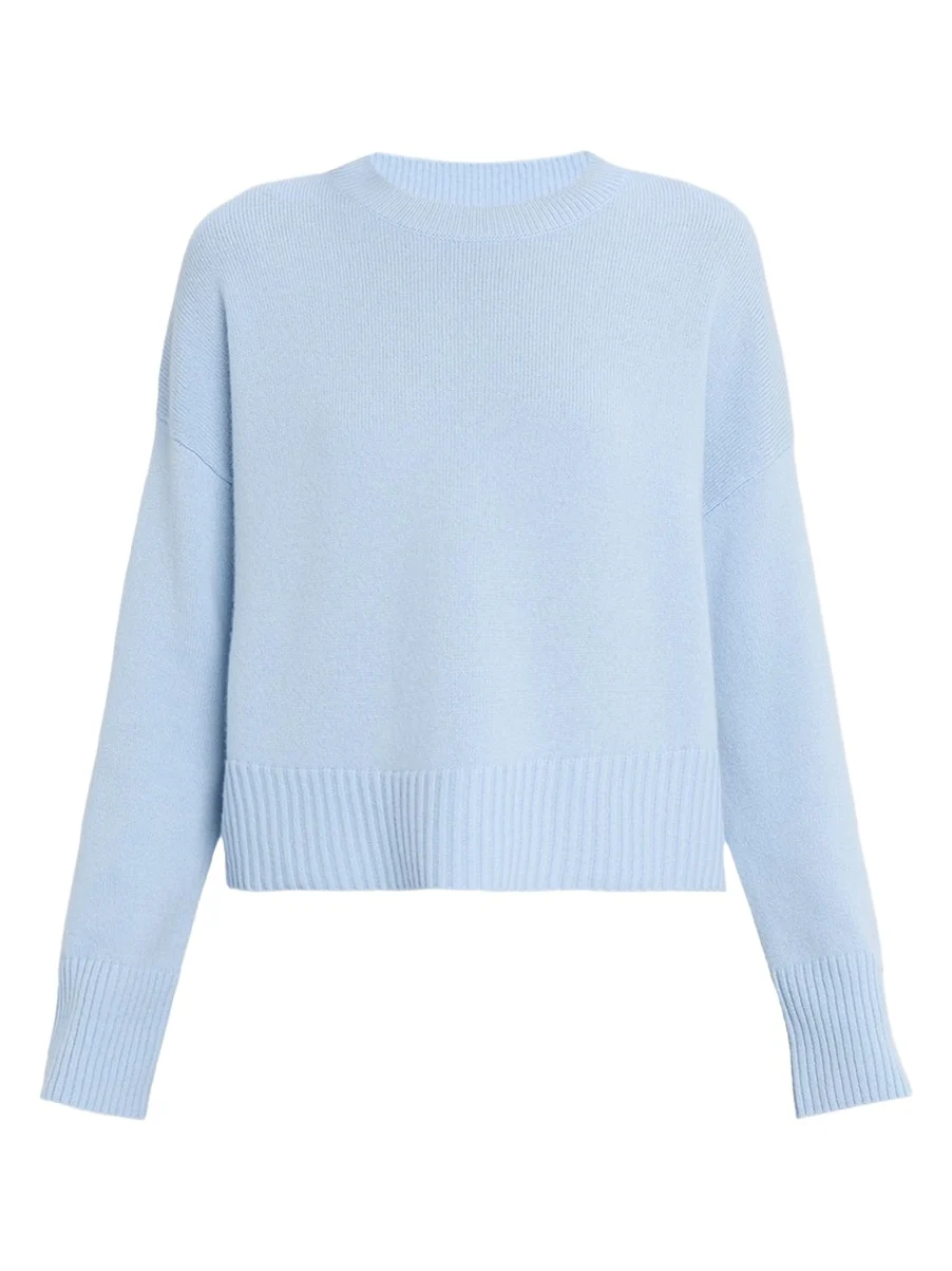 Lafayette 148 New York Boxy Crewneck Cashmere Sweater
