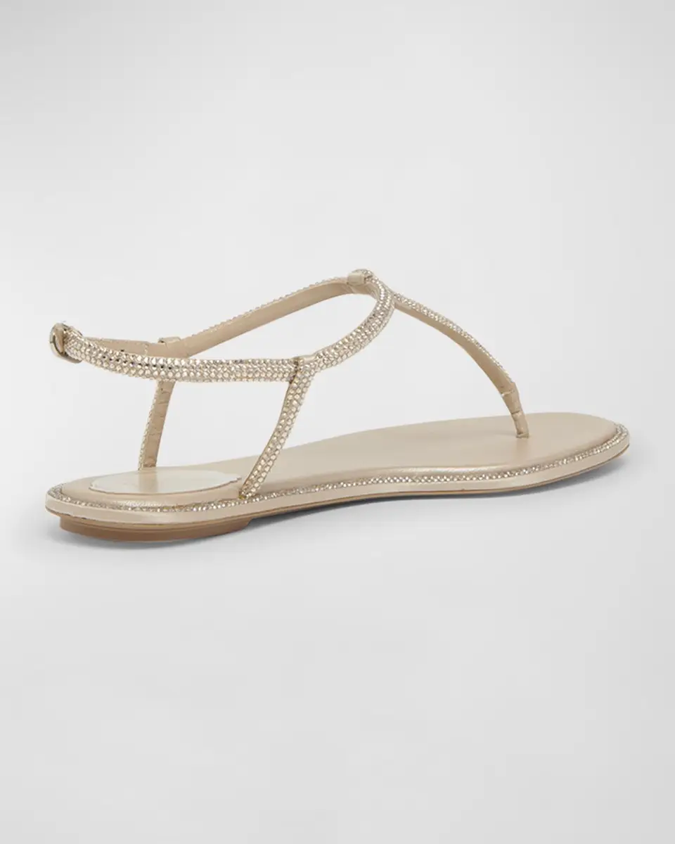 René Caovilla Strass T-Strap Thong Sandals | Thumbnail 3 René Caovilla Strass T-Strap Thong Sandals | Thumbnail 3