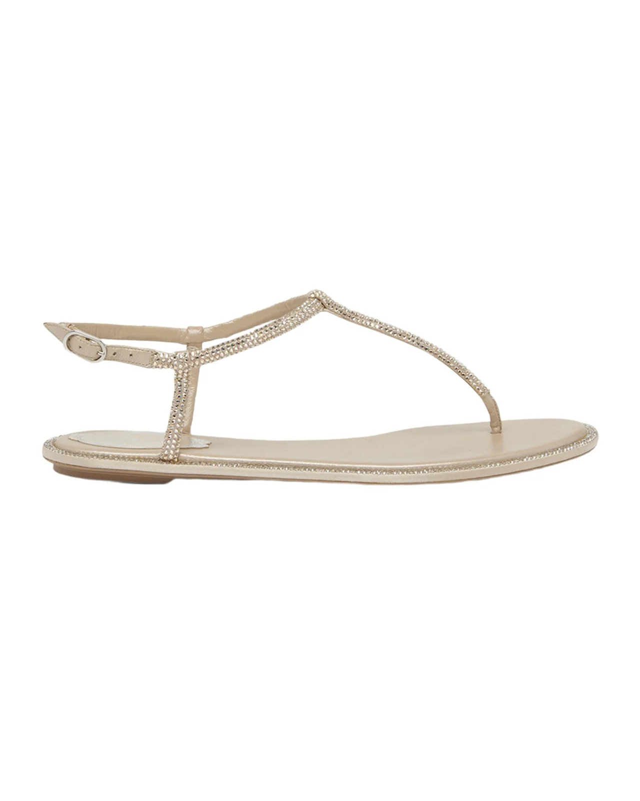 Strass T-Strap Thong Sandals