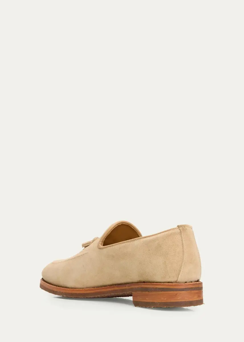 Allen Edmonds Men's Rand Suede Tassel Loafers | Thumbnail 4 Allen Edmonds Men's Rand Suede Tassel Loafers | Thumbnail 4