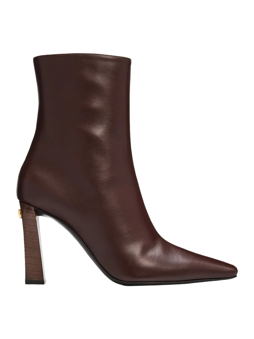 Giuseppe Zanotti 90mm Stretch Leather Ankle Booties