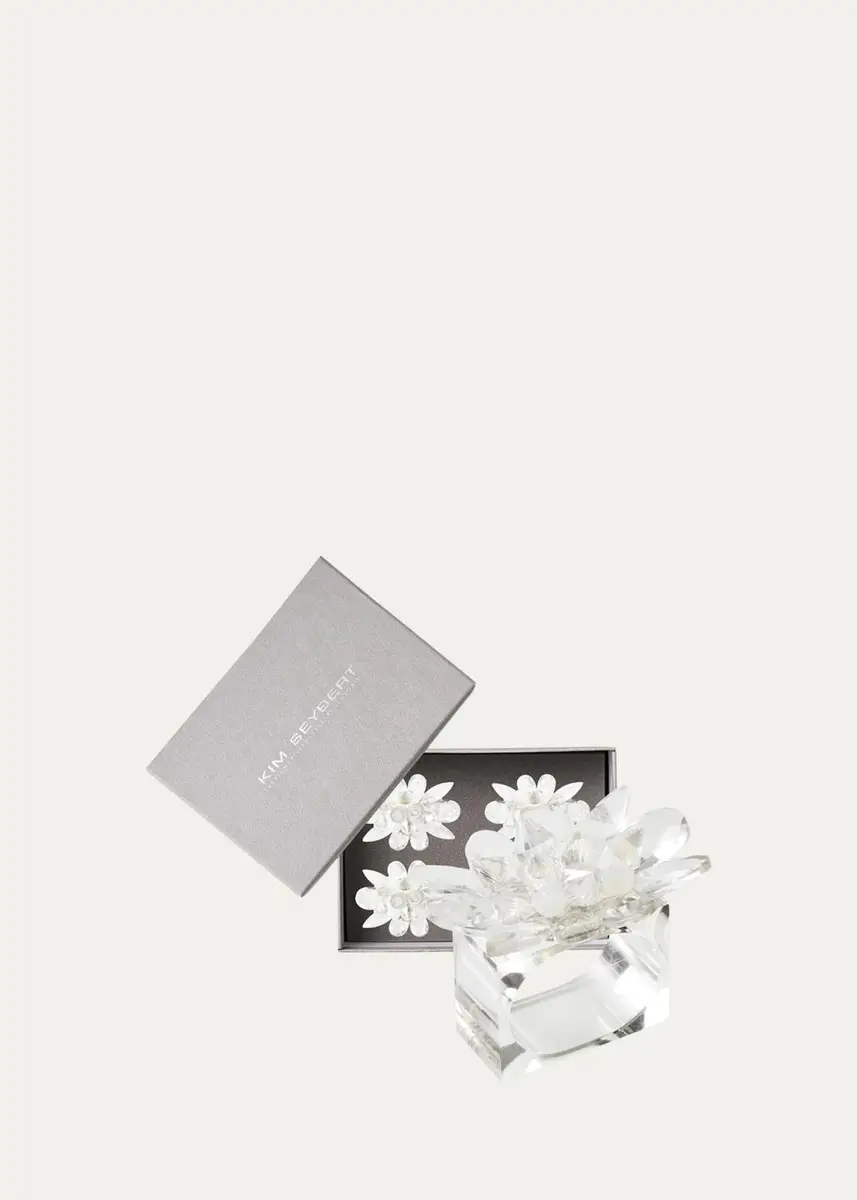 Kim Seybert Spectra 4-Piece Crystal-Embellished Napkin Ring Set | Thumbnail 2 Kim Seybert Spectra 4-Piece Crystal-Embellished Napkin Ring Set | Thumbnail 2