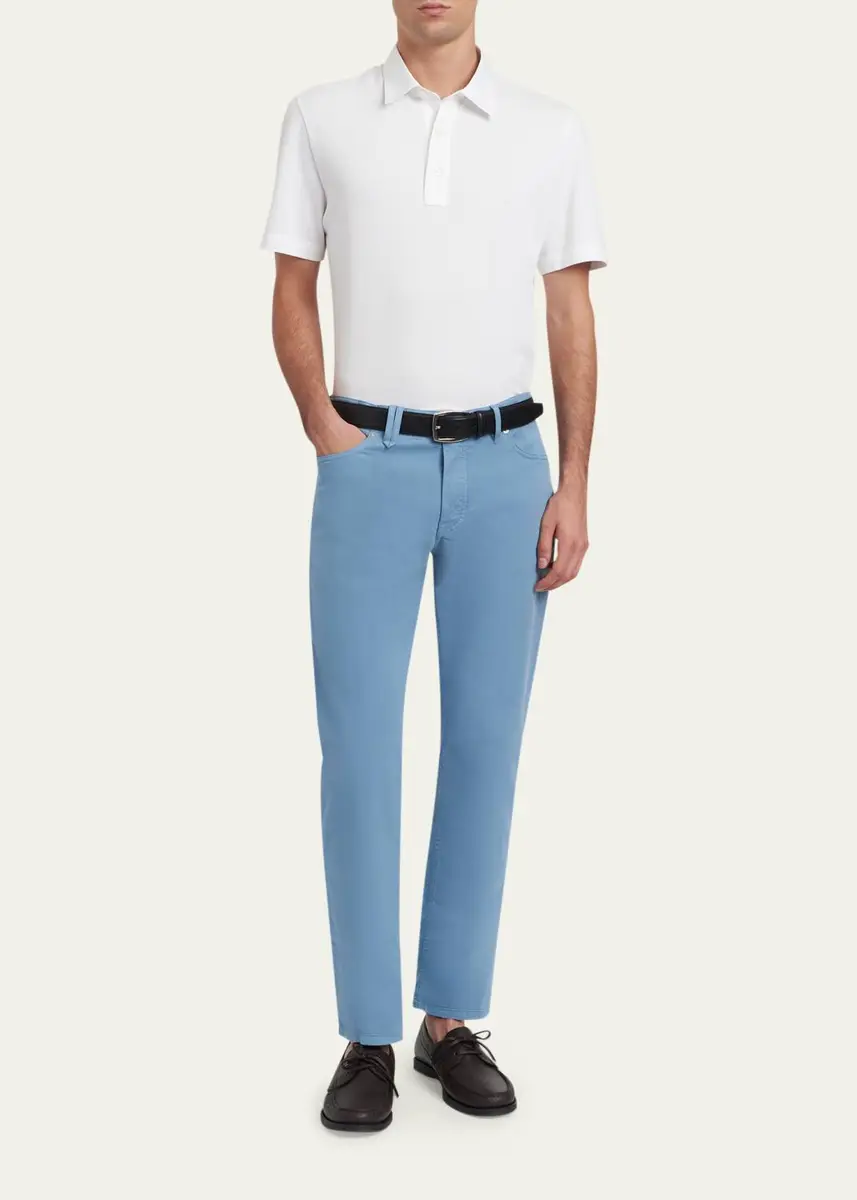Brioni Men's Cotton Stretch 5-Pocket Pants | Thumbnail 2 Brioni Men's Cotton Stretch 5-Pocket Pants | Thumbnail 2