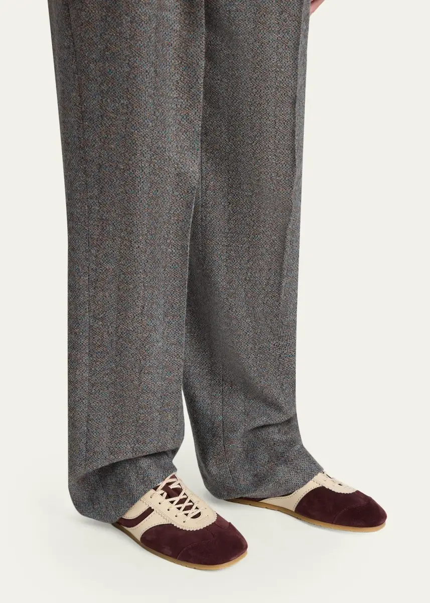 Dries Van Noten Men's Destin Suede Low-Top Sneakers | Thumbnail 2 Dries Van Noten Men's Destin Suede Low-Top Sneakers | Thumbnail 2
