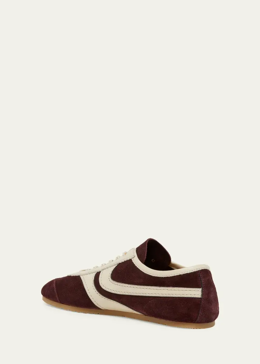 Dries Van Noten Men's Destin Suede Low-Top Sneakers | Thumbnail 4 Dries Van Noten Men's Destin Suede Low-Top Sneakers | Thumbnail 4