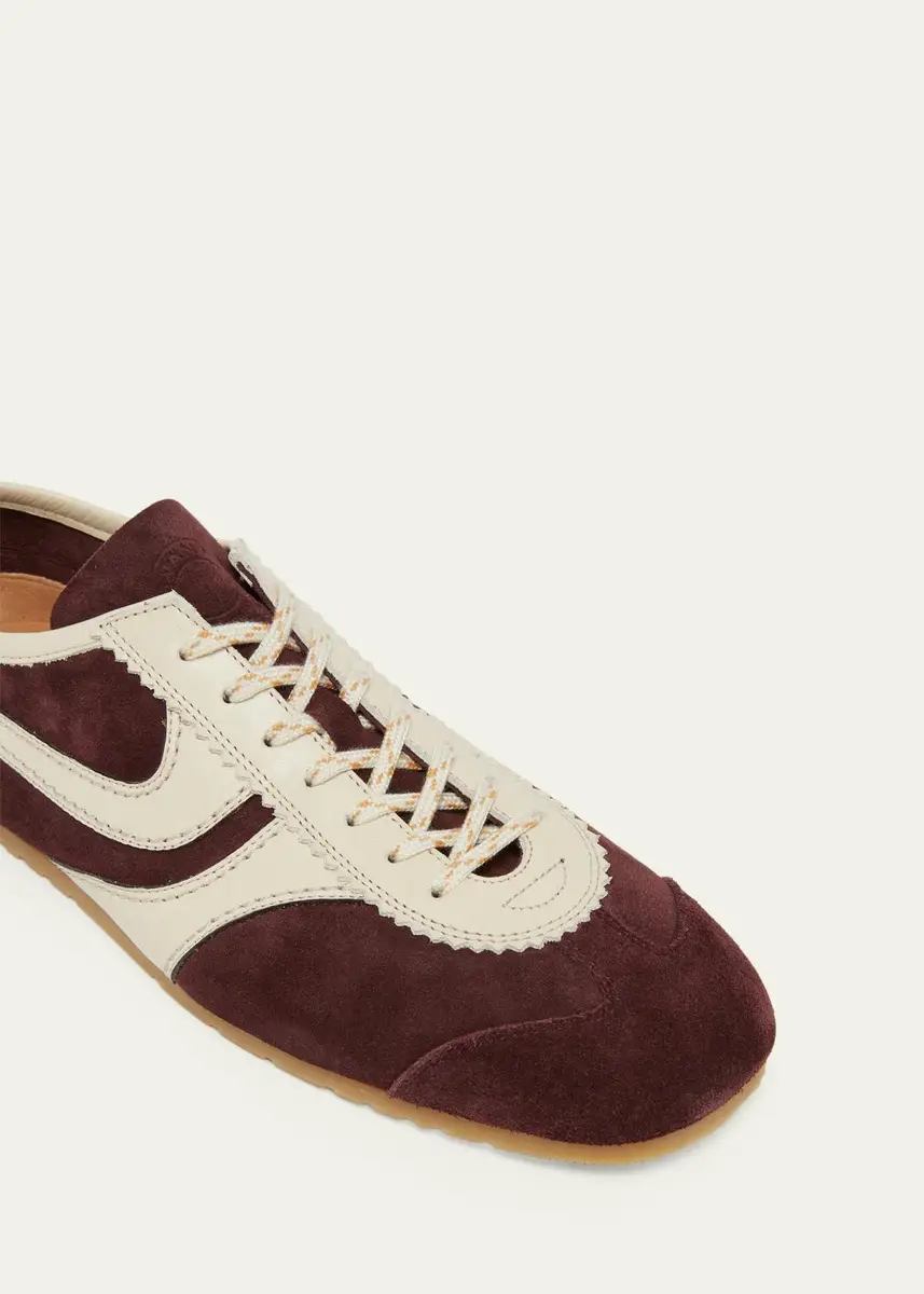 Dries Van Noten Men's Destin Suede Low-Top Sneakers | Thumbnail 5 Dries Van Noten Men's Destin Suede Low-Top Sneakers | Thumbnail 5